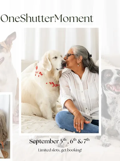 Limited slots available for my September Mini Sessions in Mumbai! Book your spot to create some magical memories with your furry family members.