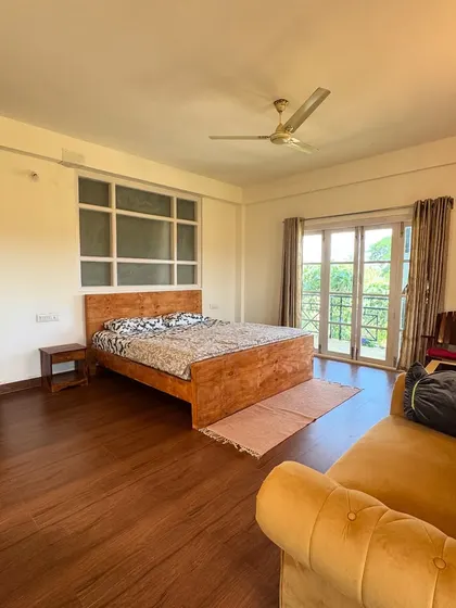 A look inside the spacious and comfortable room of our pet-friendly stay.