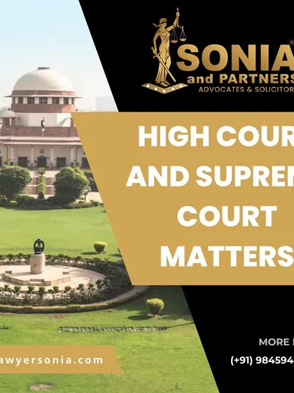My practice extends to the highest courts of the country. I represent clients in a variety of matters before the High Court and the Supreme Court, ensuring robust and effective legal strategy at the appellate level.
