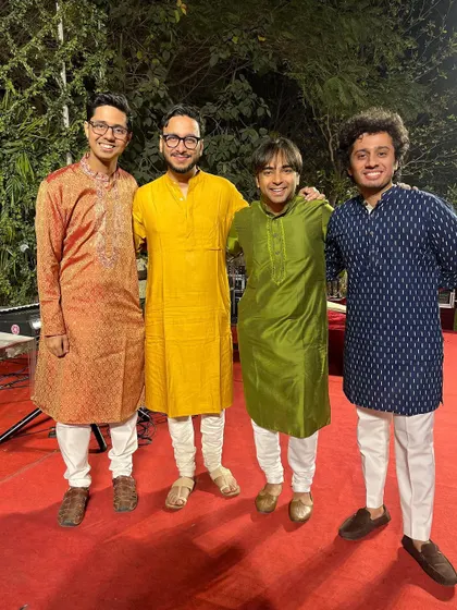 Posing with some of the members of TIJP. Collaborations like these are a great way to explore new musical ideas.