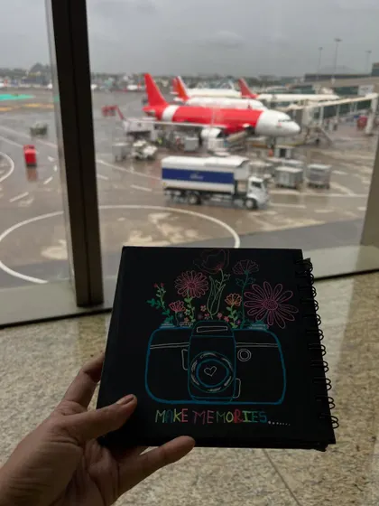 Another shot of my travel doodle, a reminder to always make memories.