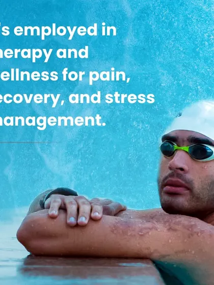Water is a powerful tool for therapy and wellness. It's used for pain management, injury recovery, and stress relief, helping you feel your best both in and out of the gym.
