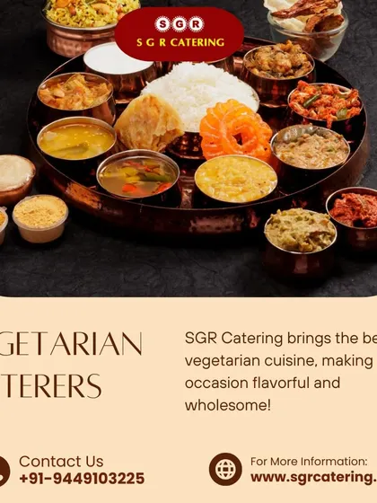 We bring the best in vegetarian cuisine, making every occasion flavorful and wholesome. This image of a traditional thali showcases the variety and richness of our food.