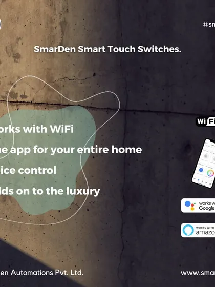 My smart touch switches work with WiFi, offer control via one app for your entire home, and respond to voice commands, all while adding a touch of luxury.