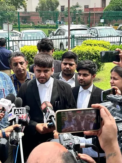 Addressing the media, including ANI, outside the Supreme Court after a hearing. I believe in transparently communicating the legal position on matters of public interest.