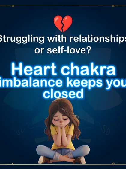 Struggling with relationships or self-love? A Heart Chakra imbalance keeps you emotionally closed off.