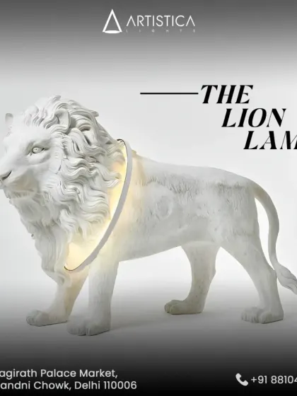We believe lighting should be a bold statement. This majestic lion lamp is crafted not just to illuminate a room, but to command it, blending powerful sculpture with ambient light to create an unforgettable centerpiece.