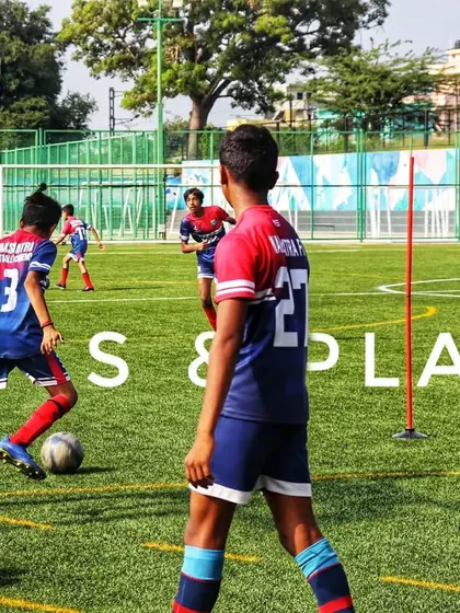 Pass and play. A fundamental drill that teaches our players the importance of quick, accurate passing and constant movement off the ball.