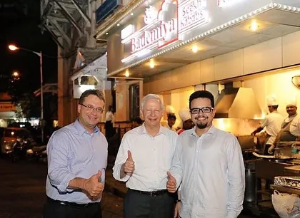 A picture of our team with Ambassador Kenneth Juster. We are proud to welcome guests from all over the world.