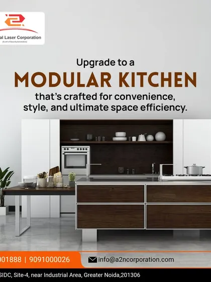 This design focuses on creating a kitchen with an open, airy feel. The combination of dark wood base cabinets and white upper cabinets, along with an integrated dining table, makes this a great solution for open-concept living spaces.