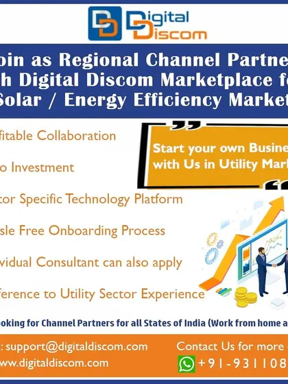 I offer a unique opportunity for individuals and consultants to grow with us. You can join as a Regional Channel Partner with zero investment and work from home to build your own business in the utility market.