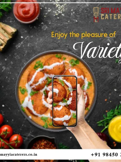 Enjoy the pleasure of variety. A promotional graphic for our delicious Malai Kofta.
