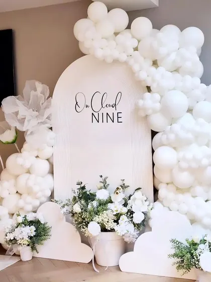 A duplicate of the dreamy "On Cloud Nine" all-white setup, a testament to its popularity and timeless elegance.