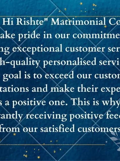 A testimonial graphic explaining our commitment to exceptional, personalized service. Our goal is to exceed expectations, which is why we consistently receive positive feedback.
