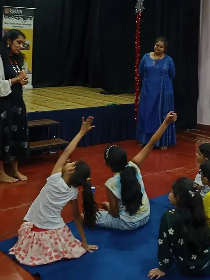 An interactive moment where children are participating in the story through actions. We believe in learning through doing.