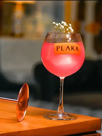 A beautiful gin and tonic from the menu at Plaka Cyberhub. This project involved a full beverage consultancy, creating a unique Greek-inspired cocktail program.