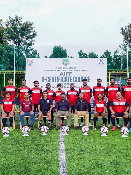 The next generation of certified coaches. We proudly congratulate the graduates of the AIFF D-License course, held in association with KSFA, who are now equipped to develop young talent.