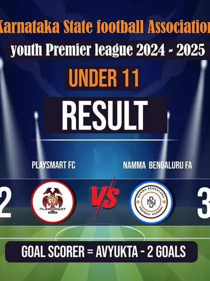 A tough result for our U-11 team, who fought hard but narrowly missed out with a 2-3 loss. We are proud of their effort.