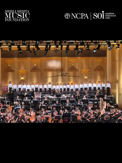 A truly magnificent collaboration as our Singing Tree Choir performs with the full Symphony Orchestra of India (SOI) at the NCPA. These large-scale performance opportunities provide our students with invaluable professional experience on a grand stage.