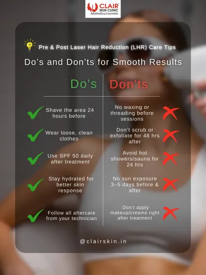 Following the right pre and post-treatment care is crucial for smooth results. This guide details the essential do's and don'ts, such as shaving beforehand and using SPF 50 after your session.
