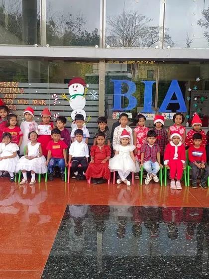 Santa Claus makes a special appearance to the delight of our youngest students during the Christmas celebration.