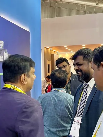 My team in conversation with partners and customers at EL-Asia 2024, sharing our latest switchgear innovations.