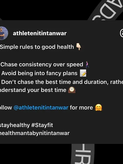 Here are three simple rules I live by for good health. It's all about chasing consistency, avoiding complicated plans, and finding the best time to move that works for your personal schedule.