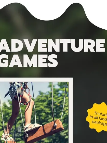 A reminder that our exciting adventure games are included in every package, ensuring maximum value for your team outing.