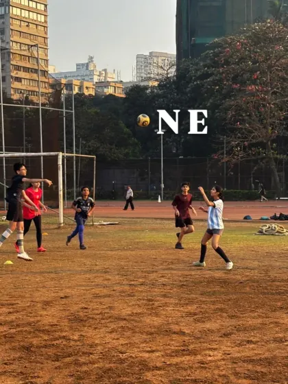 Team play in action during one of our football sessions. We emphasize the importance of passing and communication, building a sense of unity and strategic thinking among our players.