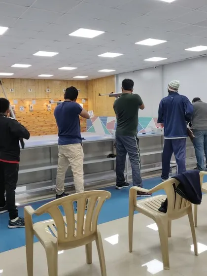 Another view of a friendly match in progress. These sessions are designed to replicate the environment of an official competition, from timing to scoring.