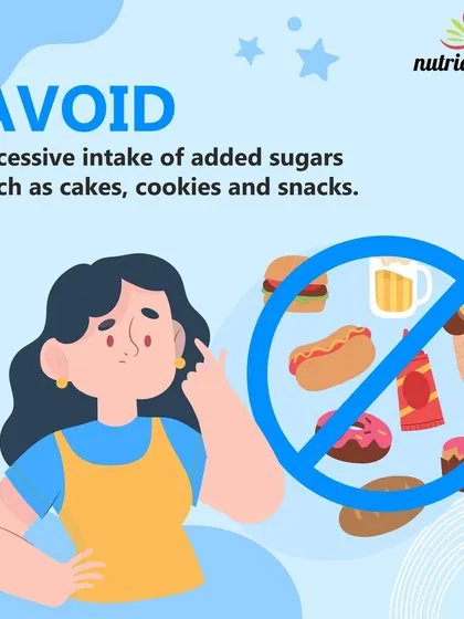 Looking to reverse your pre-diabetes? This series of images outlines the key things you must avoid, such as refined carbohydrates, excessive added sugars, and unhealthy trans fats, to get your health back on track.