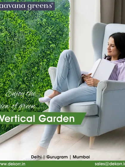Enjoy the view of green from the comfort of your home. A vertical garden next to a window can make you feel surrounded by nature, creating a peaceful and relaxing indoor environment.