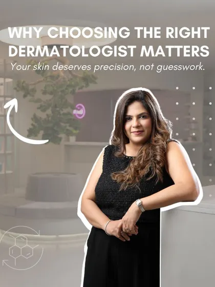 Why does choosing the right dermatologist matter? Because your skin deserves precision, not guesswork. This image emphasizes the importance of expert care, which is the foundation of every treatment plan at my clinic.