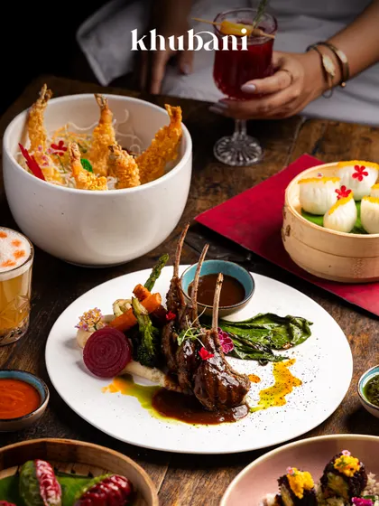 Unlock a world of flavors. Our tables are a feast for the senses, featuring lamb chops, tempura prawns, dim sum, and more.