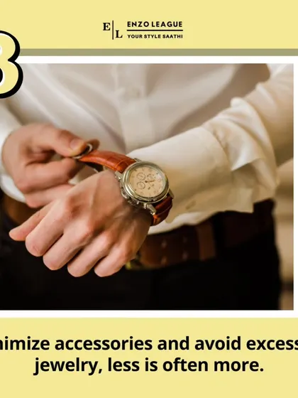 Office Etiquette #3: Less is more when it comes to accessories. Minimize jewelry and avoid anything too flashy to maintain a professional and non-distracting look.