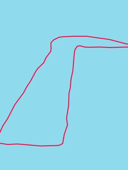 This GPS track shows how straight I was able to swim in open water without a black line to guide me. Learning to navigate is a key open water skill we teach at the academy.