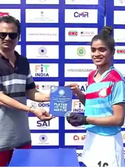 Celebrating Manashree, named Player of the Match at the 13th Senior Women National Championship. A fantastic performance from a dedicated athlete.