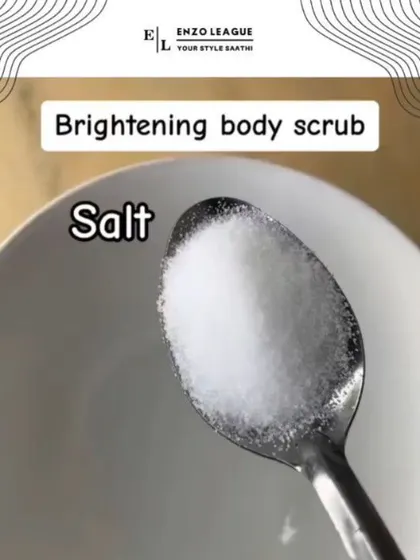 A simple salt scrub can be a fantastic way to create a brightening body scrub at home. I'll show you how to mix it with a carrier oil for a gentle yet effective exfoliation.