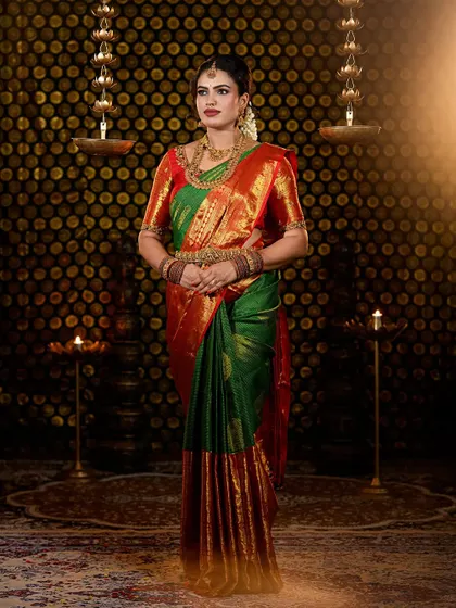 Another full-length shot from my Varamahalakshmi festival celebration.