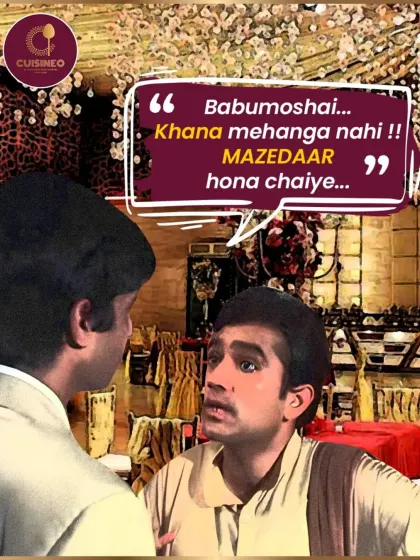 This is my core belief, the mantra I've built Cuisineo on: "Babumoshai... Khana mehanga nahi !! MAZEDAAR hona chaiye...". Great food shouldn't be a luxury; it should be delicious, memorable, and the highlight of your event.