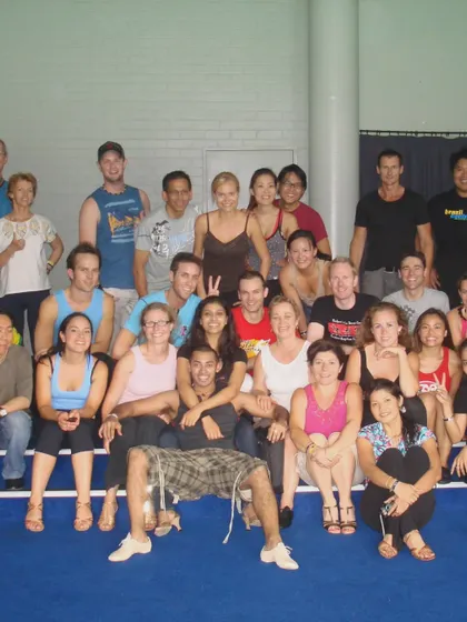 A group photo from a workshop in our early days. We've been building this community from the very beginning, and we're so grateful for everyone who has been a part of it.
