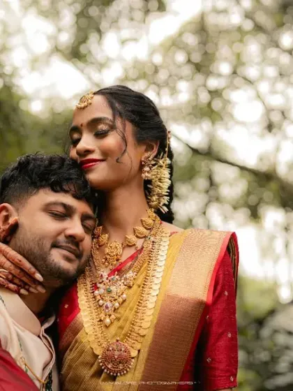 A collection of images showing the couple walking hand-in-hand through a lush garden. These moments are full of life and the promise of their journey ahead.
