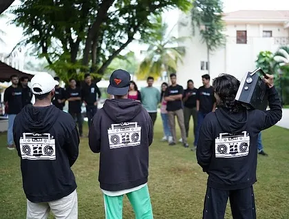 The Cali OG team ready to lead a corporate event. We bring our signature 'street' style and energy to create a unique and effective team-building experience.