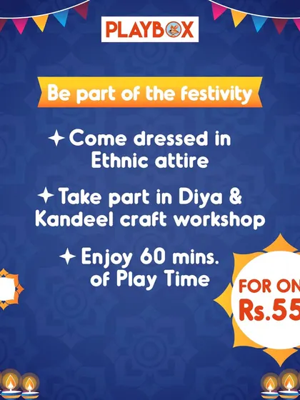 Our Diwali Fun Bonanza offer, detailing the activities included for a festive price.