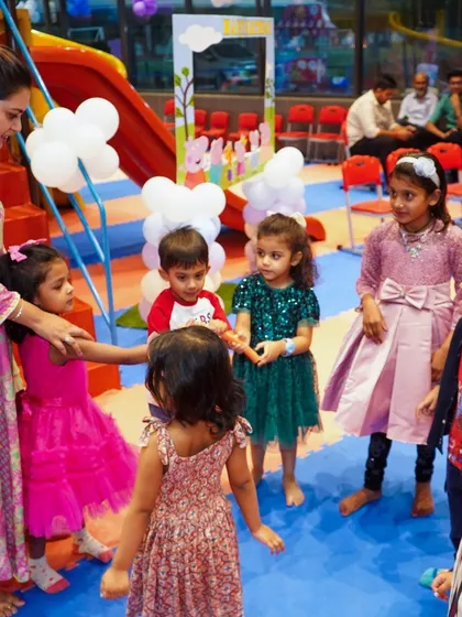 Circle time and games are a key part of the party structure. I make sure to engage all the children with activities that are fun, interactive, and perfect for the age group.