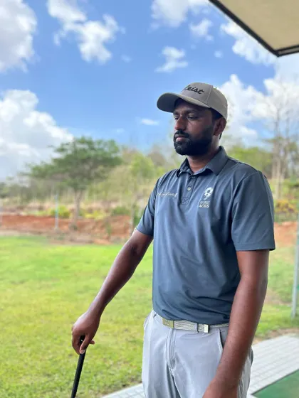 A moment of focus from one of our coaches. We bring a calm, analytical approach to every lesson, helping you understand the mechanics of your swing.