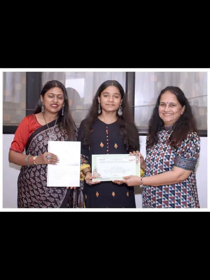 This young artist has successfully graduated from the advanced course. Her potential is limitless.