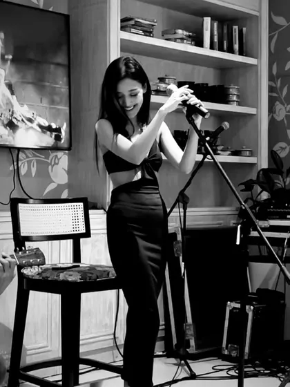 Carrying dreams worth remembering with every song I sing. A quiet moment captured during an intimate house concert.