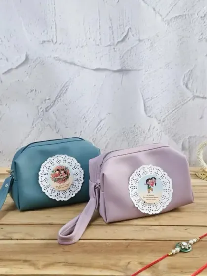 From fighting over the remote to being each other's biggest supporters. These cute pouches are a small token to celebrate the journey of being siblings this Raksha Bandhan.