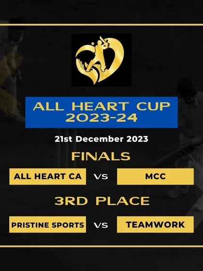 The finals are set for the All Heart Cup. Our academy team will face MCC in a battle for the trophy.